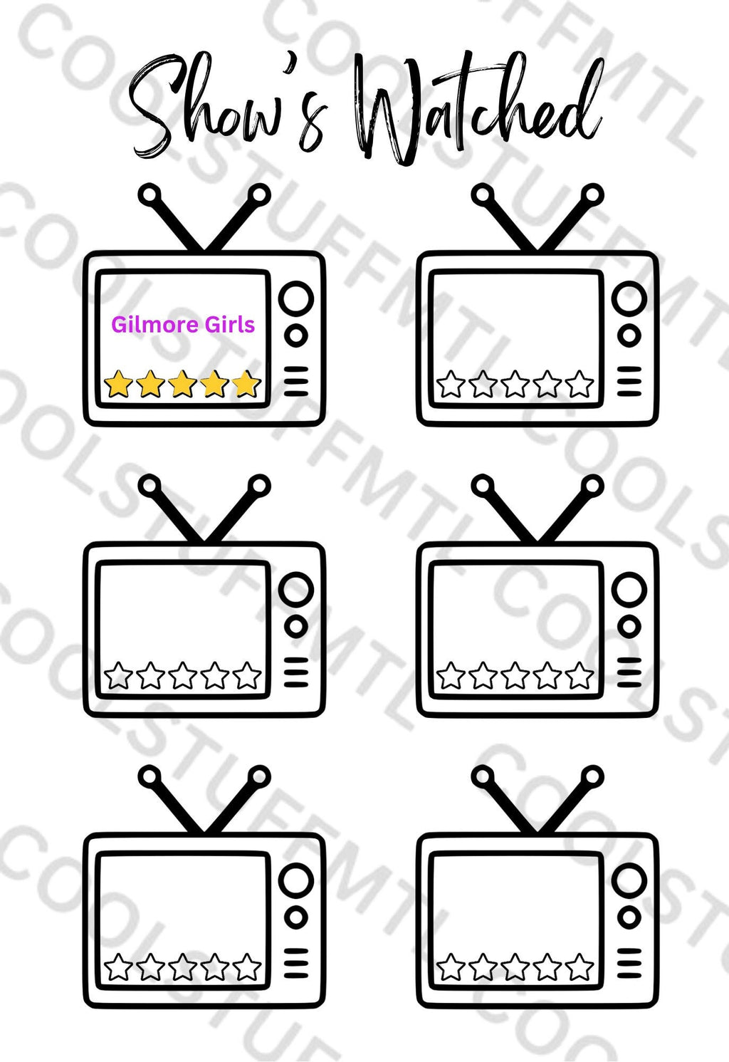 Monthly Trackers Bundle- A5 Journal Page - Printable Tracker