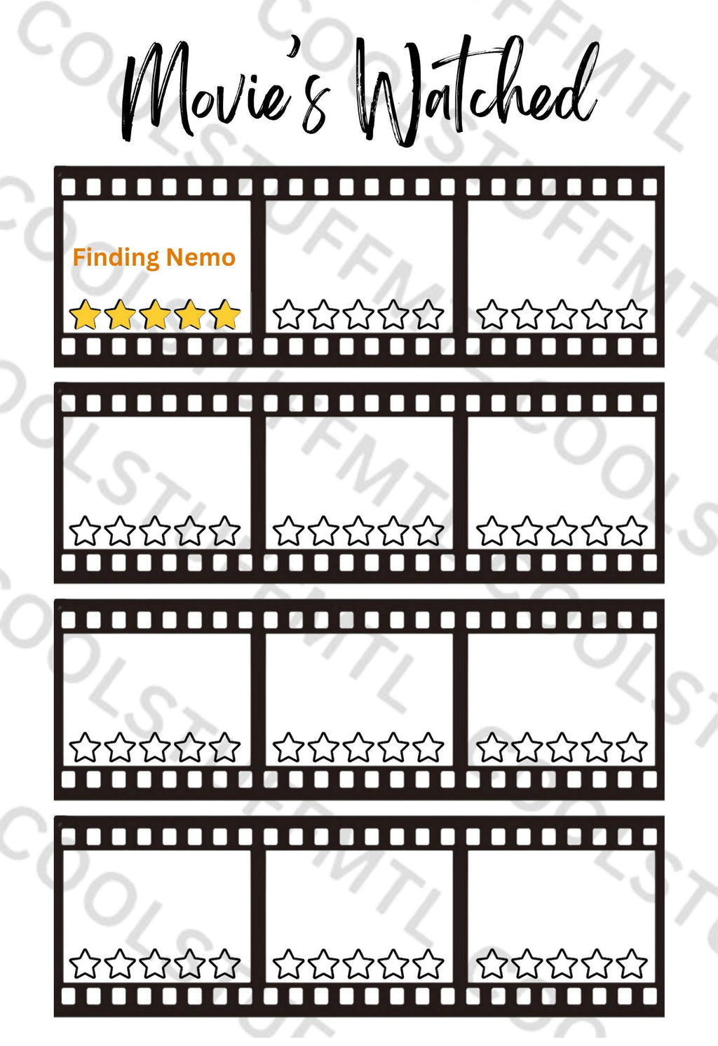 Monthly Trackers Bundle- A5 Journal Page - Printable Tracker