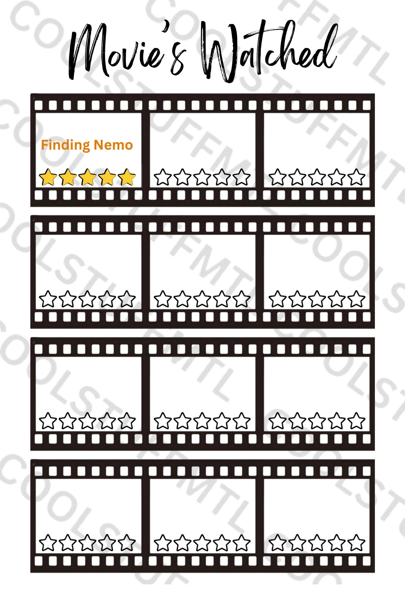 Monthly Trackers Bundle- A5 Journal Page - Printable Tracker